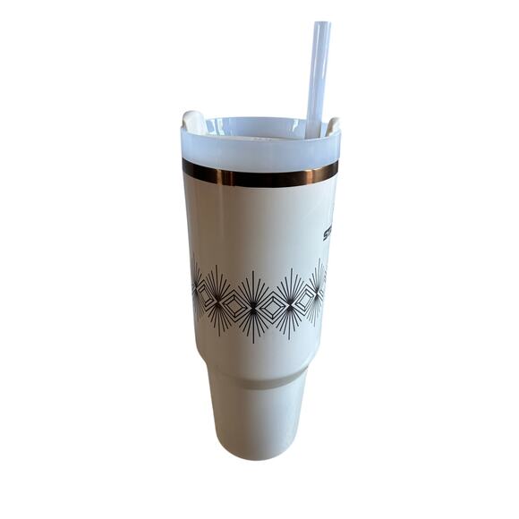 Stanley Deco Collection White 40oz Tumbler - Picture 2 of 6